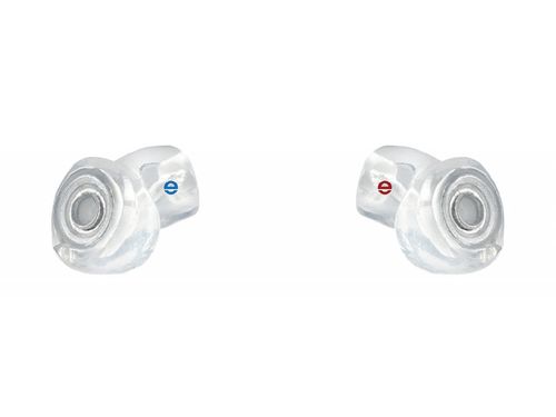 egger epro-ER štuple do uší na mieru 1 pár Úchyt: bez úchytu (nedá zvoliť spojovacie lanko), Farba tlmiacich filtrov: Modrá (ľavé ucho) / Červená (pravé ucho), Utlmenie (SNR): 25 dB