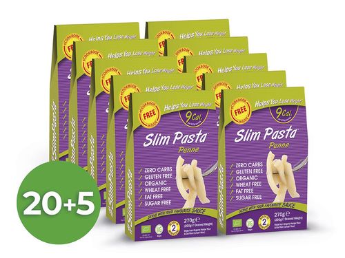 Slim Pasta Výhodný balíček Slim Pasta Penne (25 ks) 6 750 g