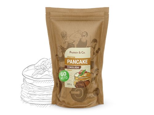 Protein&Co. Keto proteínové palacinky Váha: 600 g, Príchut´: Čokoláda