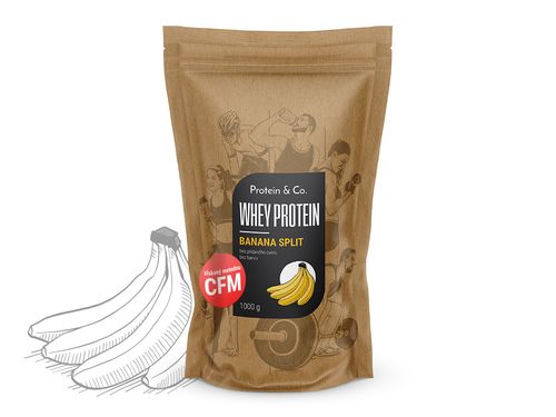 Protein&Co. CFM Whey protein 80 1000 g Príchut´: Banana split