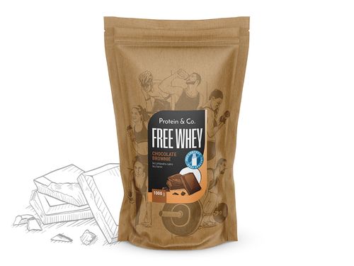 FREE WHEY - bezlaktózový srvátkový proteín Príchuť: Strawberry milkshake, Váha: 500 g