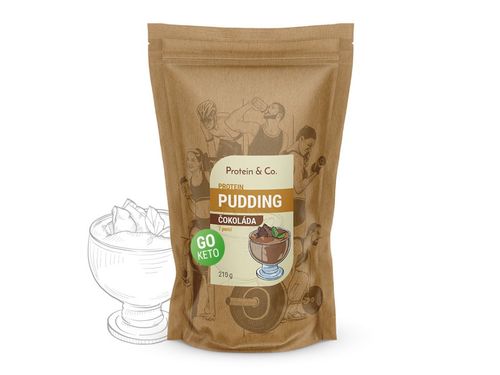 Protein&Co. Keto proteínový pudding Váha: 210 g, Príchut´: Čokoláda