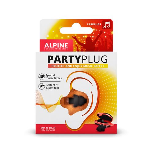 Alpine PartyPlug Transparent Farba: Čierna