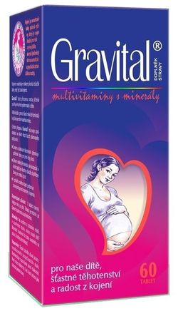GRAVITAL - multivitamíny pre tehotné a dojčiace ženy - 60 tbl.