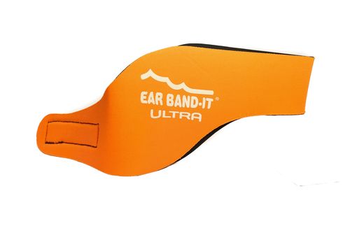 Ear Band-It® Ultra Oranžová Čelenka na plávanie Veľkosť čelenky: Stredná (4 - 9 rokov)