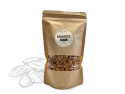 Protein&Co. Mandle natural neloupané Váha: 1000 g
