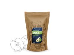 Protein&Co. BCAA ENHANCED – komplex aminokyselin 250 g Príchuť: sour apple, Váha: 500 g
