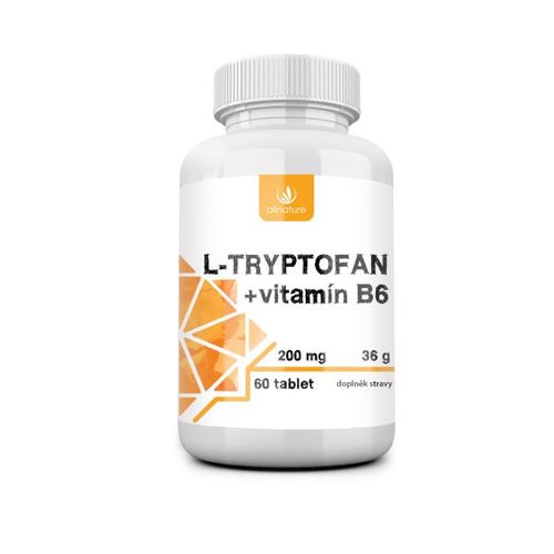 Allnature L-tryptofán 60tbl 200mg / 2,5mg vit B6