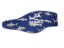 Ear Band-it® Ultra Žraločia Čelenka na plavanie Veľkosť čelenky: Stredná (4 - 9 rokov)