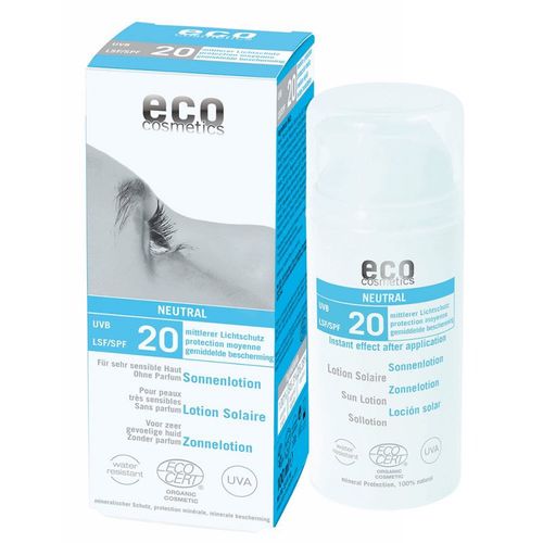 Eco Cosmetics Opaľovací krém Neutral bez parfumácie SPF 20 BIO (100ml)