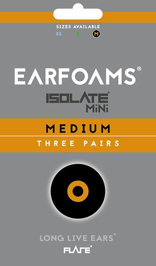 Earfoams® Isolate MiNi náhradné vankúšiky - 3 Páry Veľkosť: M