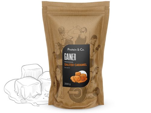 Protein&Co. Gainer 2kg Príchut´: Salted caramel