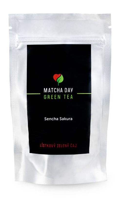 Matcha Day organický zelený lístkový čaj Sencha Sakura 100g