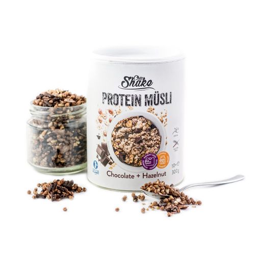 Chia Shake proteínové müsli čokoláda a lieskový oriešok 300g 10 jedál