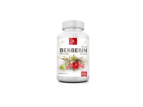 Allnature Berberín Extrakt 98% 500 mg 60 kapsúl