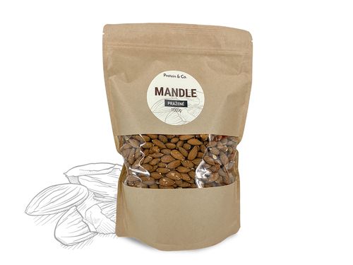 Protein&Co. Mandle pražené Váha: 1000 g