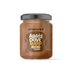 Allnature Arašidové maslo s mliečnou čokoládou 500 g