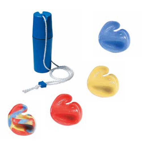 egger H2O štuple do uší na mieru do vody Barva špuntů: Bielá, Úchyt: s úchytom, Povrchová úprava: lesk