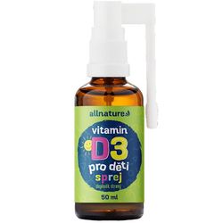 Allnature Vitamín D3 pre deti s MCT olejom v spreji 50 ml