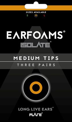 Earfoams® Isolate náhradné vankúšiky - 3 Páry Veľkosť: M