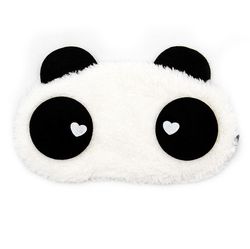 Maska na oči na spanie Panda Panda oči: srdce