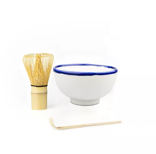 Matcha set - Tradičná príprava Matcha čaju - biela