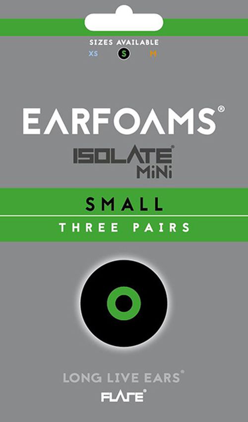Earfoams® Isolate MiNi náhradné vankúšiky - 3 Páry Veľkosť: S