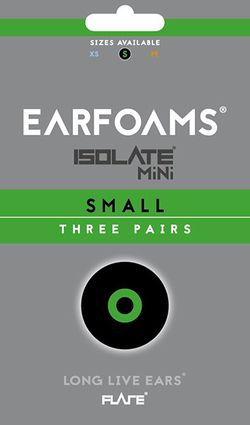 Earfoams® Isolate MiNi náhradné vankúšiky - 3 Páry Veľkosť: S