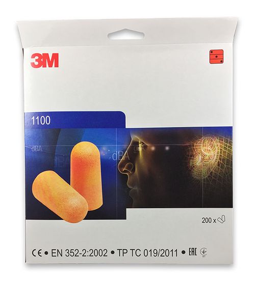 3M™ 1100 Penové Štuple do uší 200 párov