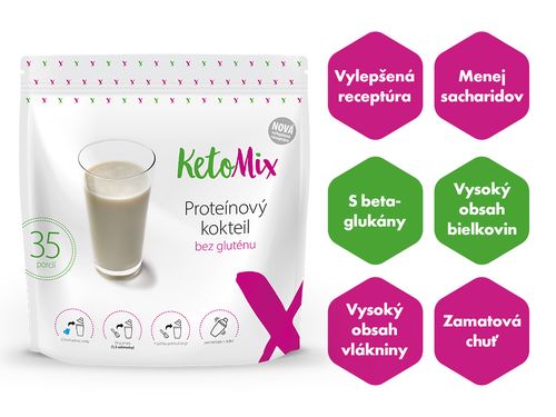 Proteínový kokteil novej generácie KetoMix 1050g (35 porcií)