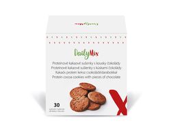 DailyMix Proteínové kakaové sušienky s kúskami čokolády (30 sušienok)