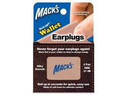Mack's Roll-ups - 4 páry Rolovacie štuple do uší do peňaženky