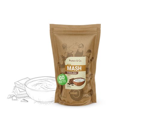 Protein&Co. Keto mash - proteínová diétna kaša Váha: 210 g, Príchut´: Jahoda