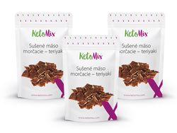 KetoMix Sušené mäso morčacie - teriyaki 3x25 g