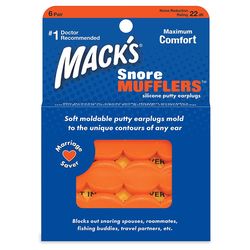 Mack's Snore Mufflers™ Veľkosť balenia: 6 párov
